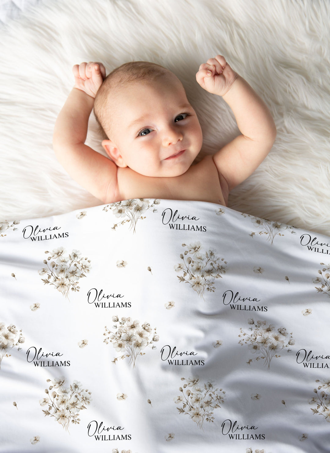 Custom Swaddle Wrap &amp; Beanie