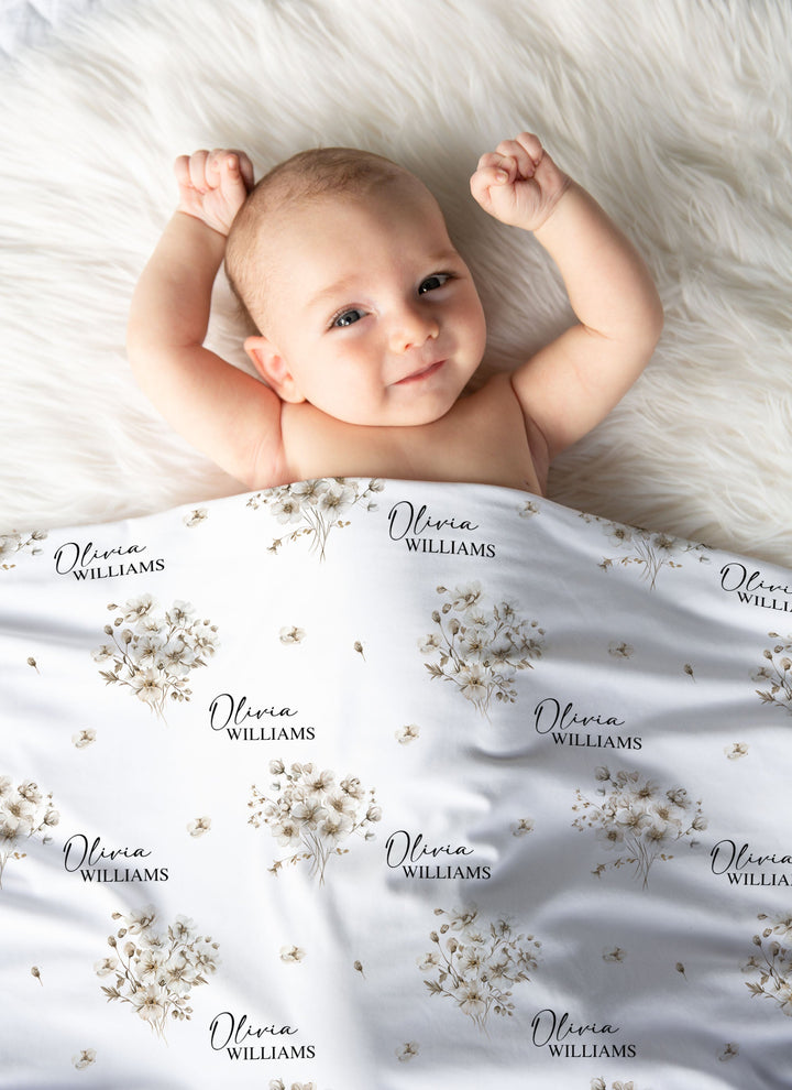 Custom Swaddle Wrap &amp; Beanie