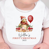 Winnie The Pooh Christmas Bib