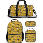construction backpack lunch bag duffle bag combo