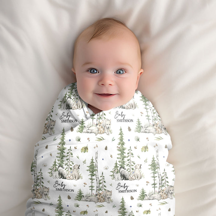 Custom Swaddle Wrap &amp; Beanie