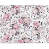 pink rose towel